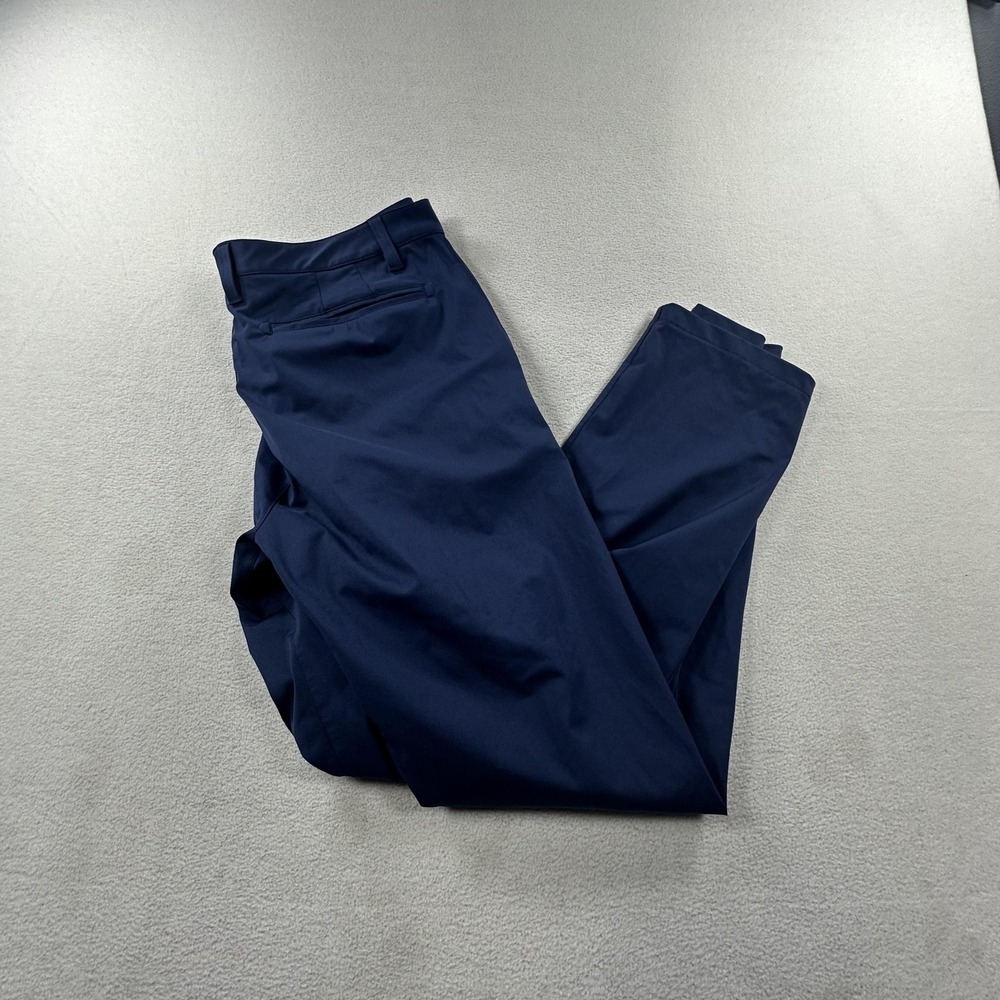 Rhone Pants Mens 35 Navy Commuter Slim Performance Chino Tech Dress Work Travel